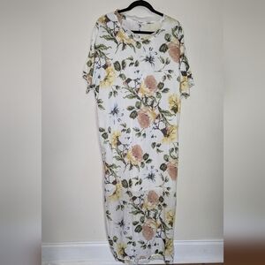 The Shanty Corporation Tuscan Maxi Dress Tradwife Cottage Floral Women's Size S